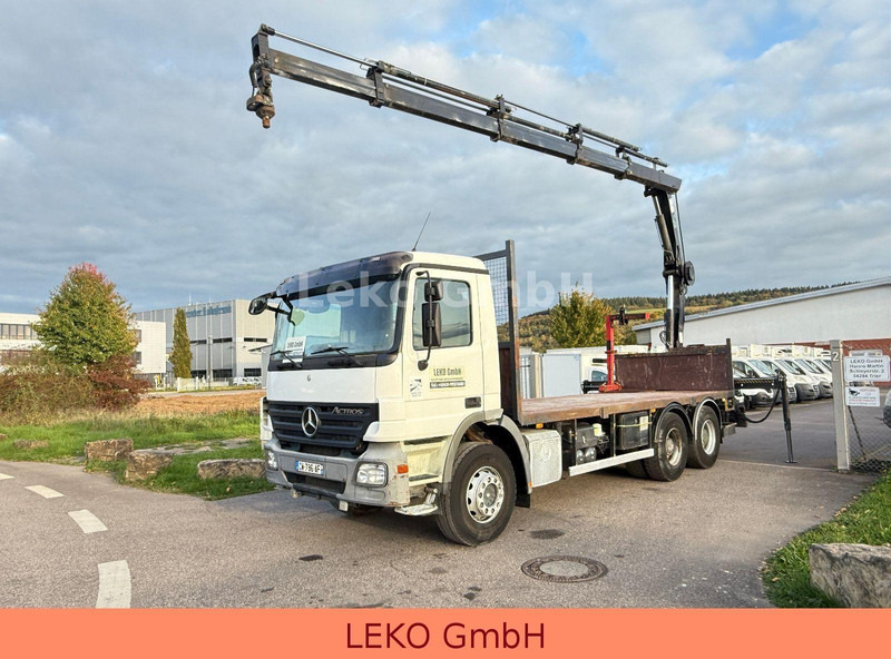 Mercedes-Benz Actros 2636-Plateau Hiab Krahn - Madelveok/ Platvormveok, Kraanaga veoauto: pilt 1 Mercedes-Benz Actros 2636-Plateau Hiab Krahn - Madelveok/ Platvormveok, Kraanaga veoauto: pilt 1