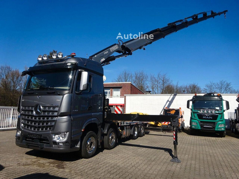 Mercedes-Benz Arocs 3453 8x2 Open Flatbed + Crane Fassi F820 - Madelveok/ Platvormveok, Kraanaga veoauto: pilt 5 Mercedes-Benz Arocs 3453 8x2 Open Flatbed + Crane Fassi F820 - Madelveok/ Platvormveok, Kraanaga veoauto: pilt 5