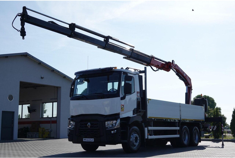 Renault C 380 / 6X4 / SKRZYNIOWY 6.4 M / + HDS FASSI F175A / MAX UDŹWIG - Madelveok/ Platvormveok, Kraanaga veoauto: pilt 4 Renault C 380 / 6X4 / SKRZYNIOWY 6.4 M / + HDS FASSI F175A / MAX UDŹWIG - Madelveok/ Platvormveok, Kraanaga veoauto: pilt 4