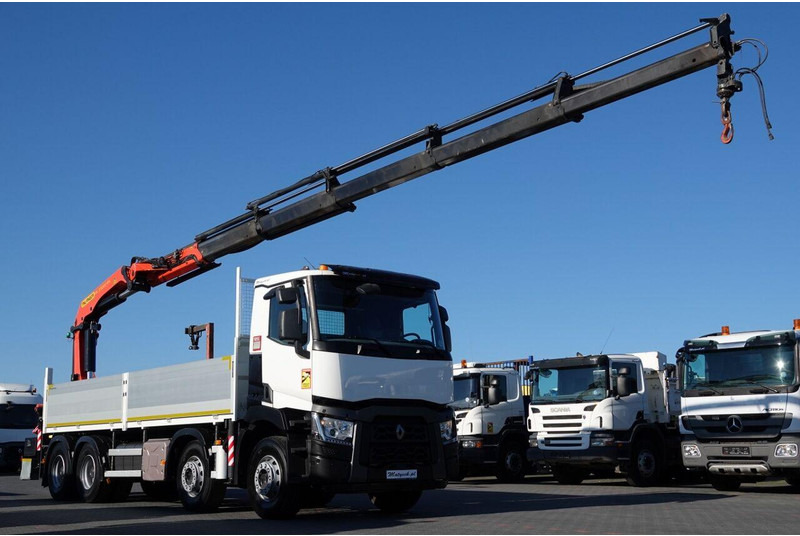 Renault C 430 / 8x4 / SKRZYNIOWY 7 M + HDS PALFINGER 33002 -wysów: 14,5 - Madelveok/ Platvormveok, Kraanaga veoauto: pilt 5 Renault C 430 / 8x4 / SKRZYNIOWY 7 M + HDS PALFINGER 33002 -wysów: 14,5 - Madelveok/ Platvormveok, Kraanaga veoauto: pilt 5