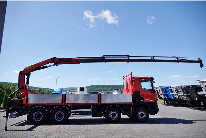 Renault C 430 / 8x4 / SKRZYNIOWY 7 M + HDS PALFINGER PK 2300-EH / WYSÓW - Madelveok/ Platvormveok, Kraanaga veoauto: pilt 5 Renault C 430 / 8x4 / SKRZYNIOWY 7 M + HDS PALFINGER PK 2300-EH / WYSÓW - Madelveok/ Platvormveok, Kraanaga veoauto: pilt 5