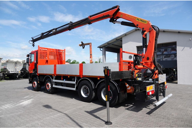 Renault C 430 / 8x4 / SKRZYNIOWY 7 M + HDS PALFINGER PK 24001-K C / WYSÓ - Madelveok/ Platvormveok, Kraanaga veoauto: pilt 5 Renault C 430 / 8x4 / SKRZYNIOWY 7 M + HDS PALFINGER PK 24001-K C / WYSÓ - Madelveok/ Platvormveok, Kraanaga veoauto: pilt 5