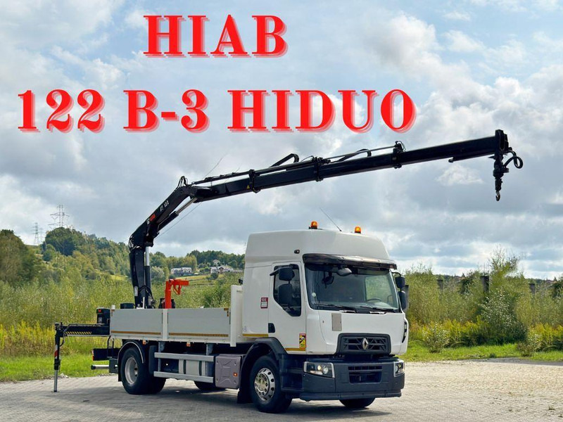 Renault C 430 * HIAB 122 B - 3 HIDUO + FUNK * TOP - Madelveok/ Platvormveok, Kraanaga veoauto: pilt 1 Renault C 430 * HIAB 122 B - 3 HIDUO + FUNK * TOP - Madelveok/ Platvormveok, Kraanaga veoauto: pilt 1