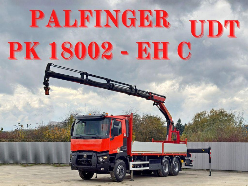 Renault C430 * PALFINGER PK 18002 - EHC + FUNK/ 6x4 - Madelveok/ Platvormveok, Kraanaga veoauto: pilt 3 Renault C430 * PALFINGER PK 18002 - EHC + FUNK/ 6x4 - Madelveok/ Platvormveok, Kraanaga veoauto: pilt 3