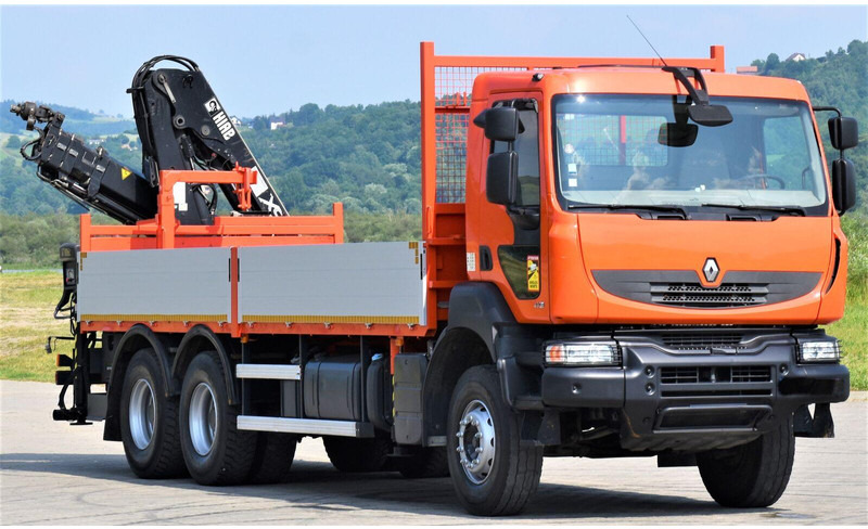 Renault KERAX 410 * HIAB 144 B-3 HIDUO / 6x4 * TOP - Madelveok/ Platvormveok, Kraanaga veoauto: pilt 3 Renault KERAX 410 * HIAB 144 B-3 HIDUO / 6x4 * TOP - Madelveok/ Platvormveok, Kraanaga veoauto: pilt 3