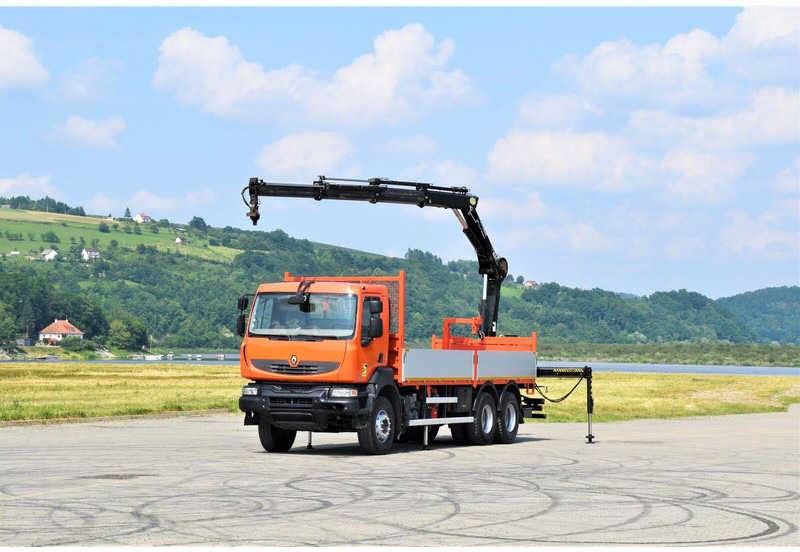 Renault KERAX 410 * HIAB 144 B-3 HIDUO / 6x4 * TOP - Madelveok/ Platvormveok, Kraanaga veoauto: pilt 2 Renault KERAX 410 * HIAB 144 B-3 HIDUO / 6x4 * TOP - Madelveok/ Platvormveok, Kraanaga veoauto: pilt 2