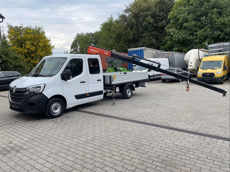 Renault Master Doka - Flatbed truck + crane - Madelauto, Meeskonnaauto: pilt 1 Renault Master Doka - Flatbed truck + crane - Madelauto, Meeskonnaauto: pilt 1