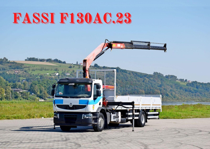 Renault Premium 310 DXI* FASSI F130AC.23+FUNK* TOP - Madelveok/ Platvormveok, Kraanaga veoauto: pilt 1 Renault Premium 310 DXI* FASSI F130AC.23+FUNK* TOP - Madelveok/ Platvormveok, Kraanaga veoauto: pilt 1
