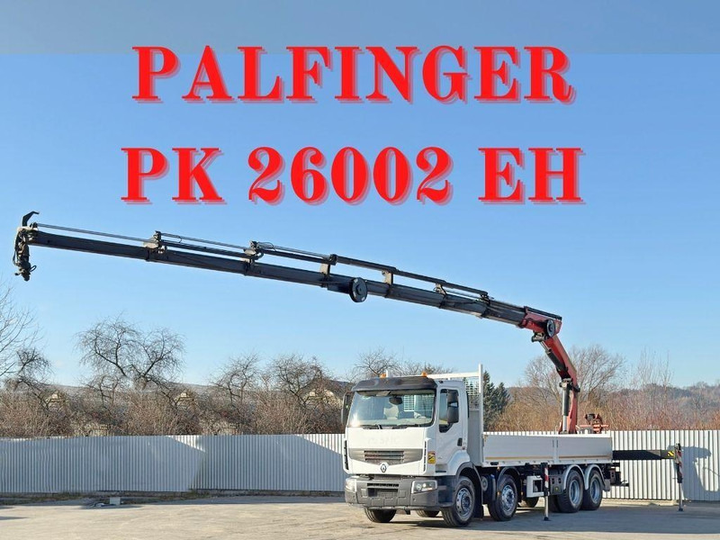 Renault Premium 430 DXI * PRITSCHE 7,40m *PK 26002 EH - Madelveok/ Platvormveok, Kraanaga veoauto: pilt 1 Renault Premium 430 DXI * PRITSCHE 7,40m *PK 26002 EH - Madelveok/ Platvormveok, Kraanaga veoauto: pilt 1