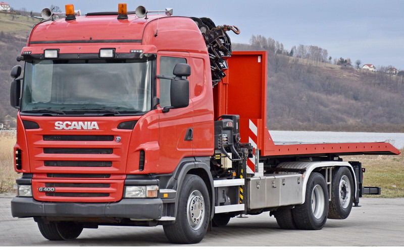 Scania G 400 - Veoauto - kaablisüsteem, Kraanaga veoauto: pilt 4 Scania G 400 - Veoauto - kaablisüsteem, Kraanaga veoauto: pilt 4