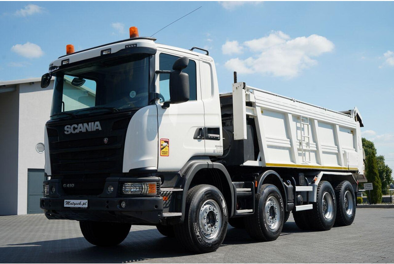 Scania G 410 / 8X4 / ZABUDOWA SAMOWYŁADOWCZA DO ASFALTU / 2X HYDROKLAPA - Asfaldilaotur: pilt 1 Scania G 410 / 8X4 / ZABUDOWA SAMOWYŁADOWCZA DO ASFALTU / 2X HYDROKLAPA - Asfaldilaotur: pilt 1