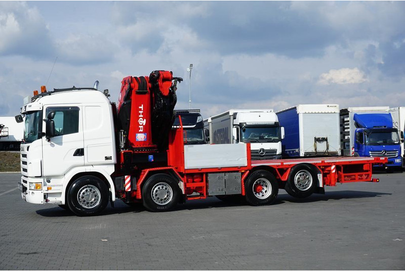 Scania G 480 / 8 X 2 / SKRZYNIOWY + HDS / HMF THOR - O K6 + JIB FJ 2000 - Madelveok/ Platvormveok, Kraanaga veoauto: pilt 4 Scania G 480 / 8 X 2 / SKRZYNIOWY + HDS / HMF THOR - O K6 + JIB FJ 2000 - Madelveok/ Platvormveok, Kraanaga veoauto: pilt 4