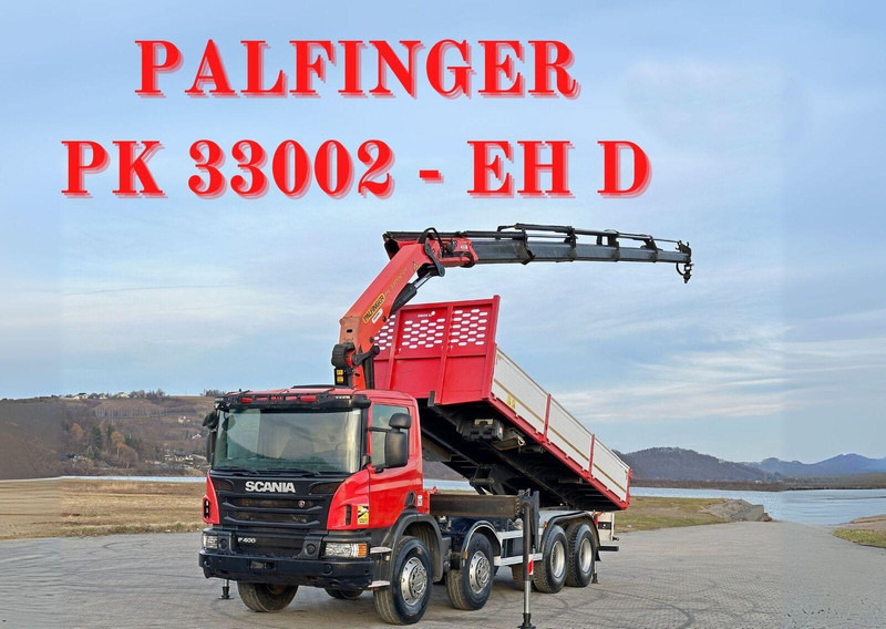Scania P 400 - Kallurauto, Kraanaga veoauto: pilt 1 Scania P 400 - Kallurauto, Kraanaga veoauto: pilt 1
