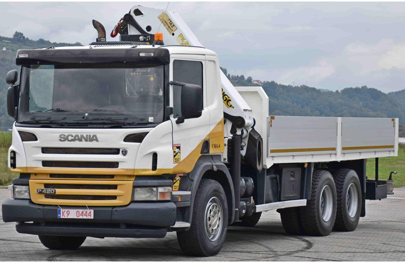 Scania P 420 - Madelveok/ Platvormveok, Kraanaga veoauto: pilt 3 Scania P 420 - Madelveok/ Platvormveok, Kraanaga veoauto: pilt 3