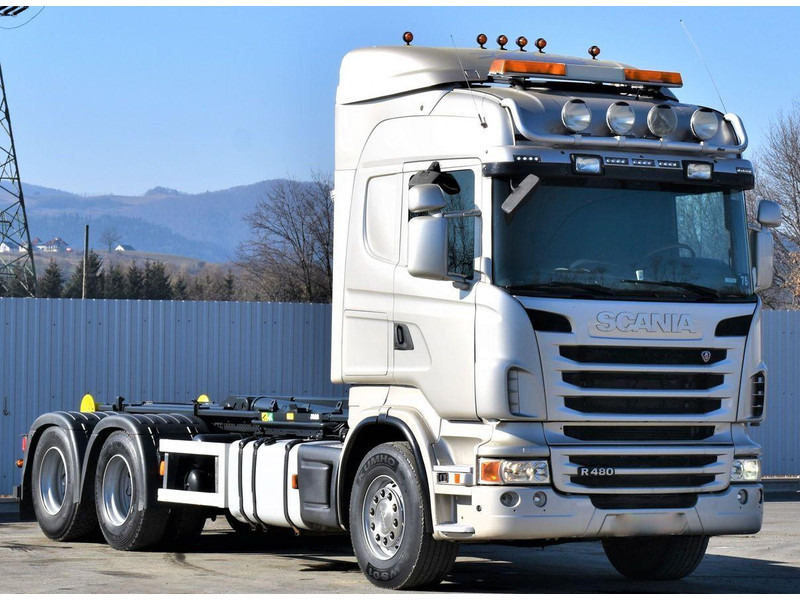 Scania R 480 Abrollkipper * 6x4 * Top Zustand ! - Konkstõstukiga veoauto: pilt 3 Scania R 480 Abrollkipper * 6x4 * Top Zustand ! - Konkstõstukiga veoauto: pilt 3