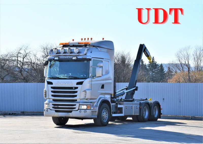 Scania R 480 Abrollkipper * 6x4 * Top Zustand ! - Konkstõstukiga veoauto: pilt 2 Scania R 480 Abrollkipper * 6x4 * Top Zustand ! - Konkstõstukiga veoauto: pilt 2