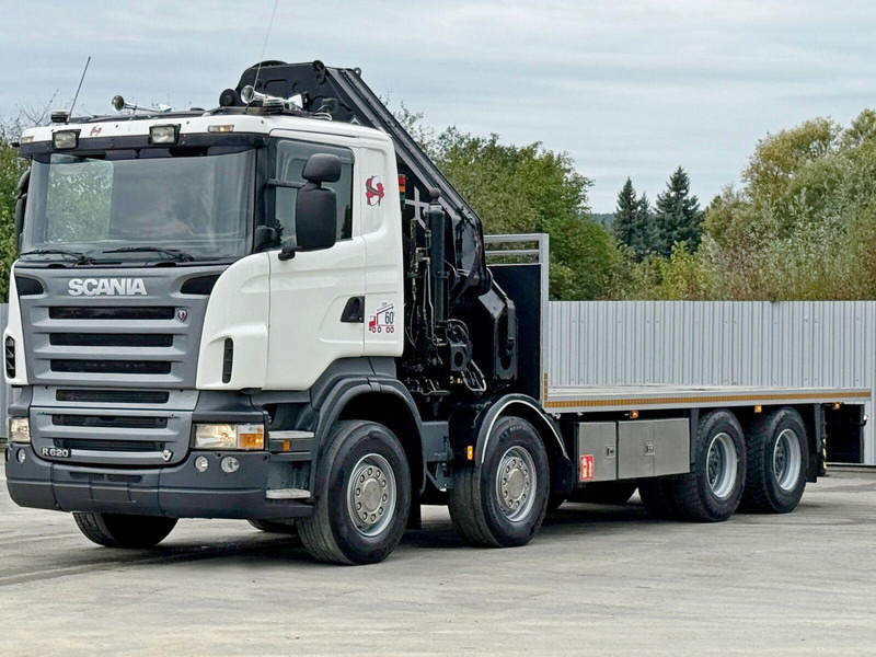 Scania R 620*PLATFORM 6,45m*HIAB 600 E - 9 + FUNK / 8x4 - Madelveok/ Platvormveok, Kraanaga veoauto: pilt 3 Scania R 620*PLATFORM 6,45m*HIAB 600 E - 9 + FUNK / 8x4 - Madelveok/ Platvormveok, Kraanaga veoauto: pilt 3
