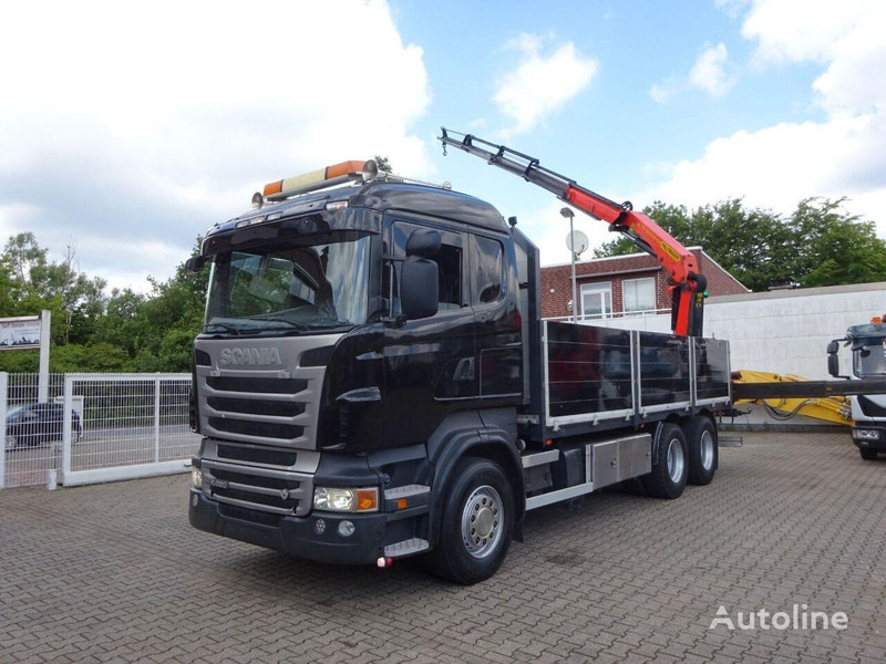 Scania R620 Flatbed + crane PK 22002 EH 6x2 - Madelveok/ Platvormveok, Kraanaga veoauto: pilt 3 Scania R620 Flatbed + crane PK 22002 EH 6x2 - Madelveok/ Platvormveok, Kraanaga veoauto: pilt 3