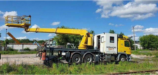 Mercedes-Benz 3344 SRT SCHÖRLING Road Rail Railway Zweiweg - Veoauto, Kraanaga veoauto: pilt 1 Mercedes-Benz 3344 SRT SCHÖRLING Road Rail Railway Zweiweg - Veoauto, Kraanaga veoauto: pilt 1