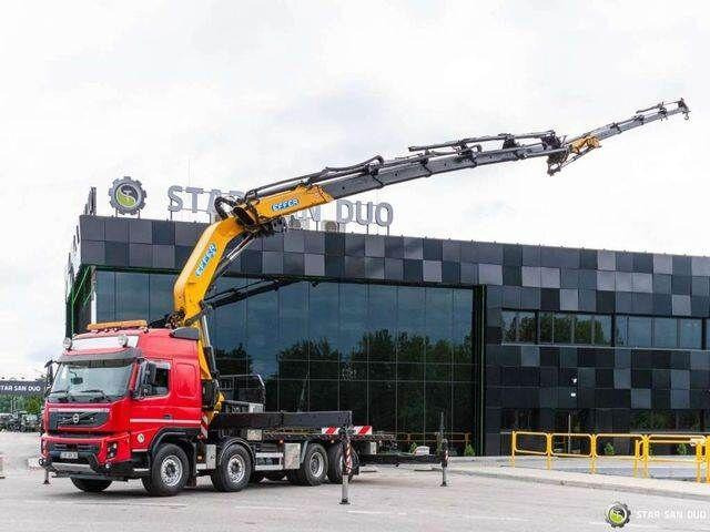 Volvo FMX 500 8x2 Effer 585 Fly Jib Winch Crane Kran - Madelveok/ Platvormveok, Kraanaga veoauto: pilt 1 Volvo FMX 500 8x2 Effer 585 Fly Jib Winch Crane Kran - Madelveok/ Platvormveok, Kraanaga veoauto: pilt 1