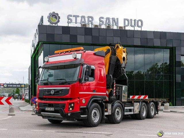 Volvo FMX 500 8x2 Effer 585 Fly Jib Winch Crane Kran - Madelveok/ Platvormveok, Kraanaga veoauto: pilt 4 Volvo FMX 500 8x2 Effer 585 Fly Jib Winch Crane Kran - Madelveok/ Platvormveok, Kraanaga veoauto: pilt 4