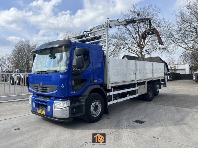 Renault PREMIUM LANDER 430.26 6X2 EL 2M ROLLKRAN - Kennis R16/7 - NL TOP TRUCK - Madelveok/ Platvormveok, Kraanaga veoauto: pilt 1 Renault PREMIUM LANDER 430.26 6X2 EL 2M ROLLKRAN - Kennis R16/7 - NL TOP TRUCK - Madelveok/ Platvormveok, Kraanaga veoauto: pilt 1