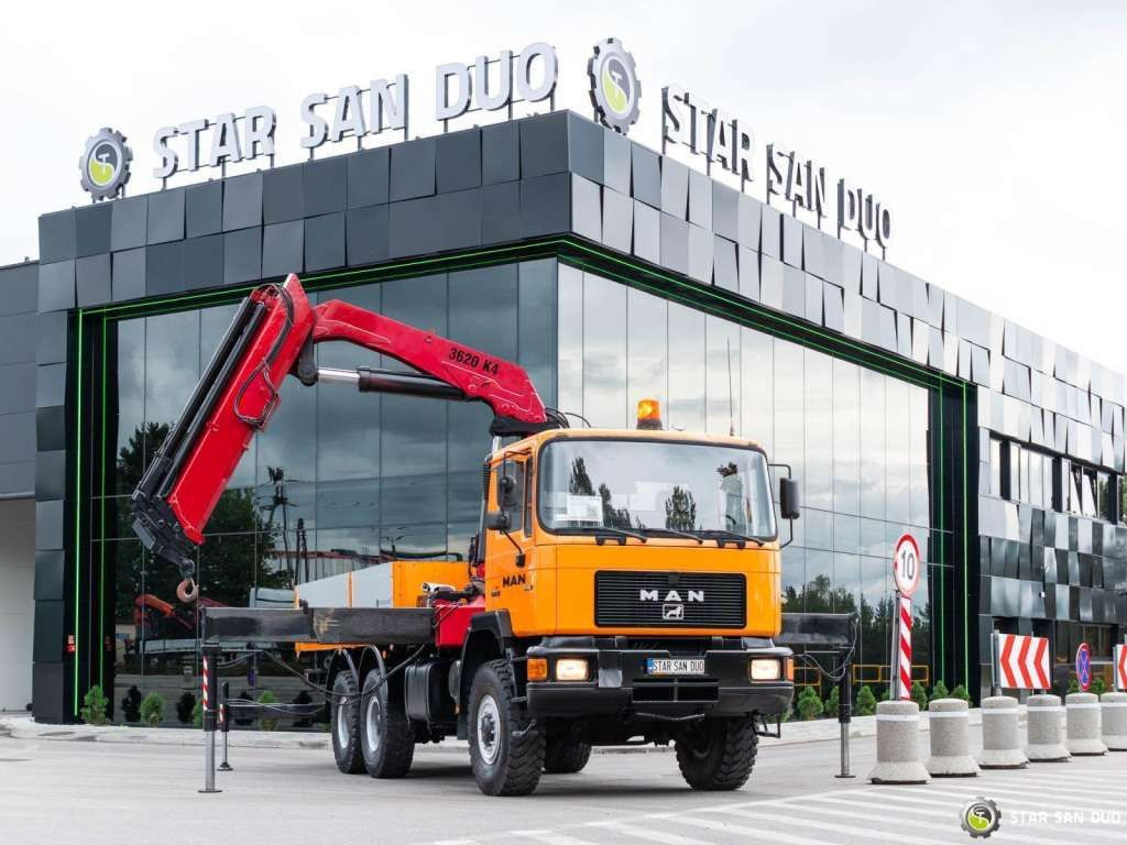 MAN 27.402 F10 6x6 HMF 3620 K4 Hds Crane - Kraanaga veoauto: pilt 1 MAN 27.402 F10 6x6 HMF 3620 K4 Hds Crane - Kraanaga veoauto: pilt 1