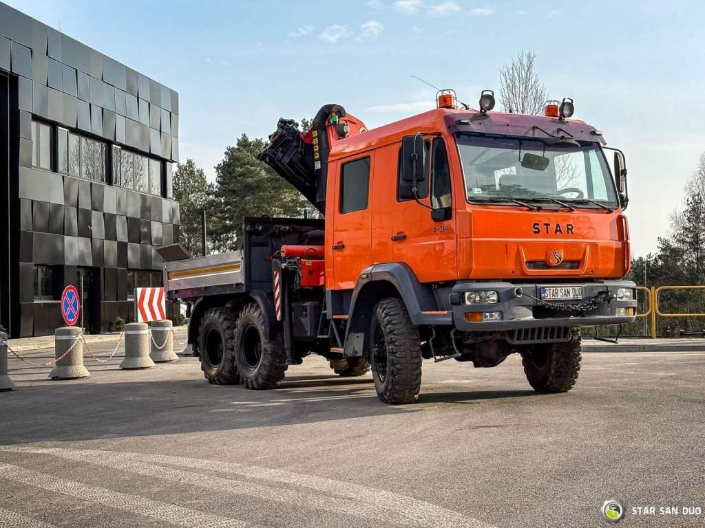 MAN STAR 266 MAN 6x6 PALFINGER PK 18001 Crane Kran - Kraanaga veoauto: pilt 3 MAN STAR 266 MAN 6x6 PALFINGER PK 18001 Crane Kran - Kraanaga veoauto: pilt 3