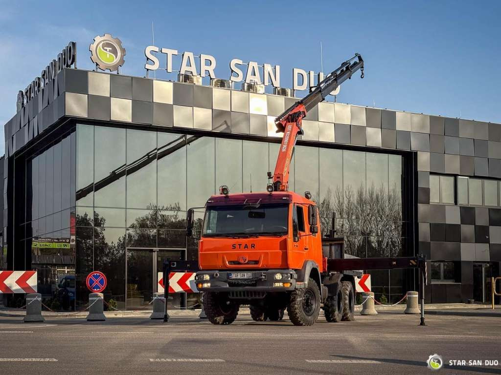 MAN STAR 266 MAN 6x6 PALFINGER PK 18001 Crane Kran - Kraanaga veoauto: pilt 1 MAN STAR 266 MAN 6x6 PALFINGER PK 18001 Crane Kran - Kraanaga veoauto: pilt 1