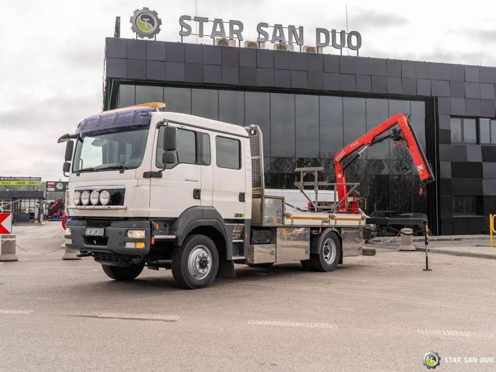 MAN TGM 13.290 4x4 FASSI F40B22 Crane Camper DOKA - Kraanaga veoauto: pilt 1 MAN TGM 13.290 4x4 FASSI F40B22 Crane Camper DOKA - Kraanaga veoauto: pilt 1