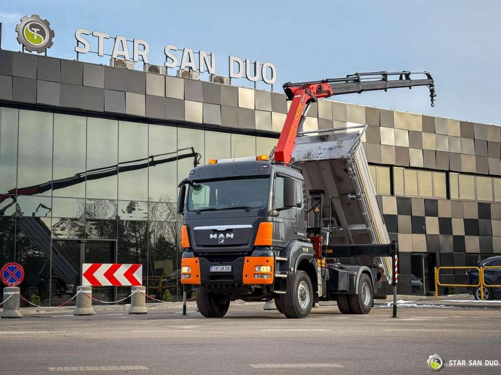 MAN TGS 18.480 PALFINGER PK 16502 HDS Crane,Kipper MAN TGS 18.480 PALFINGER PK 16502 HDS Crane,Kipper - Kraanaga veoauto, Kallurauto: pilt 1 MAN TGS 18.480 PALFINGER PK 16502 HDS Crane,Kipper MAN TGS 18.480 PALFINGER PK 16502 HDS Crane,Kipper - Kraanaga veoauto, Kallurauto: pilt 1