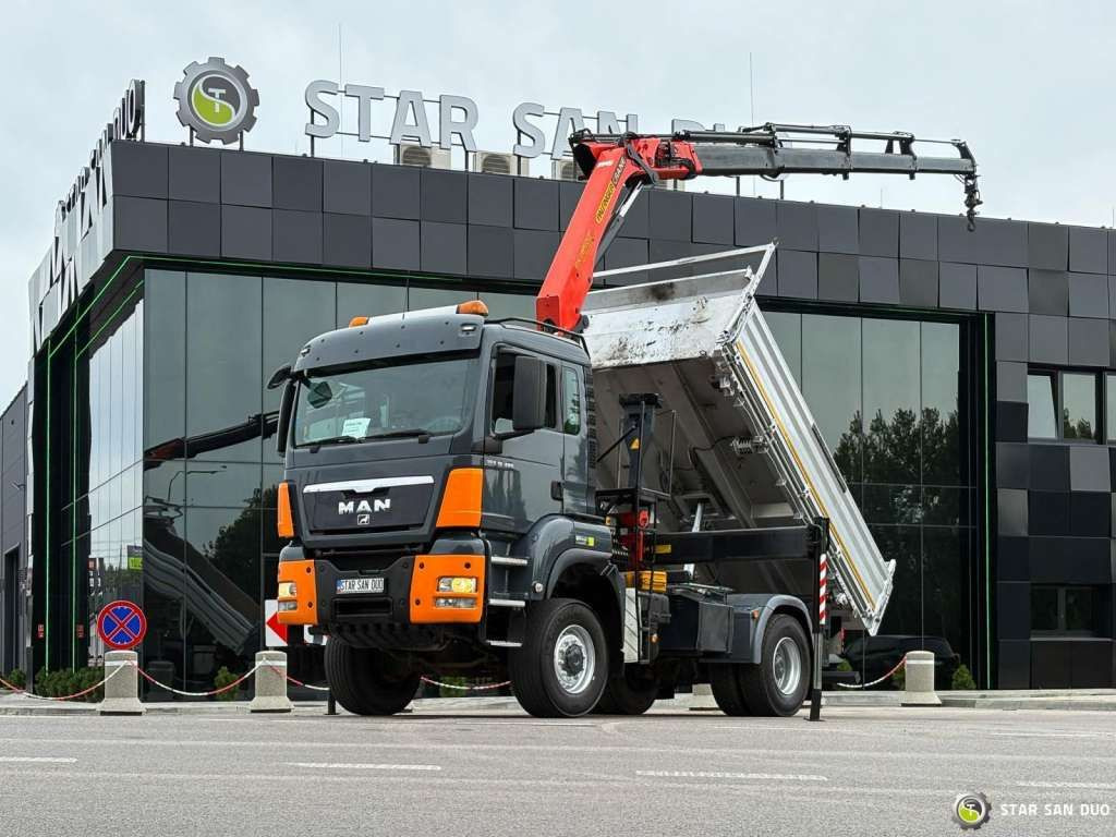MAN TGS 18.480 PALFINGER PK 16502 HDS Crane,Kipper - Kraanaga veoauto: pilt 1 MAN TGS 18.480 PALFINGER PK 16502 HDS Crane,Kipper - Kraanaga veoauto: pilt 1