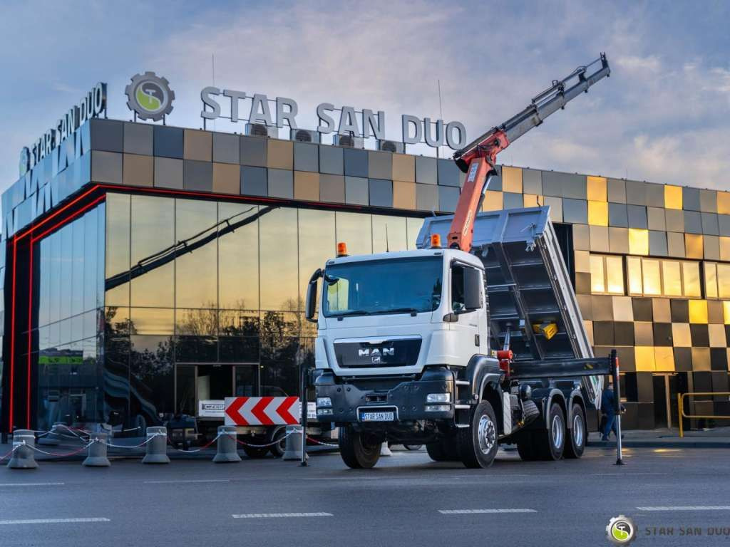 MAN TGS 26.360 6x6 PALFINGER PK 18001 EH Crane Kipe - Kraanaga veoauto: pilt 1 MAN TGS 26.360 6x6 PALFINGER PK 18001 EH Crane Kipe - Kraanaga veoauto: pilt 1