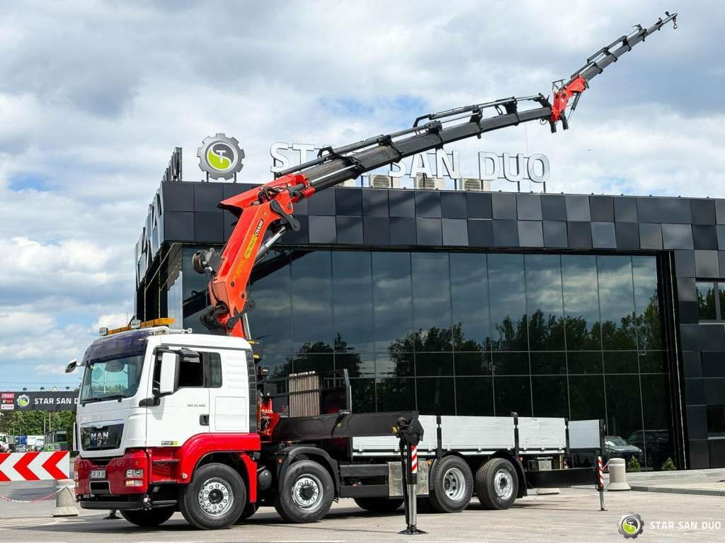 MAN TGS 35.480 8x4 PALFINGER PK 60002 Fly Jib Winch - Kraanaga veoauto: pilt 1 MAN TGS 35.480 8x4 PALFINGER PK 60002 Fly Jib Winch - Kraanaga veoauto: pilt 1