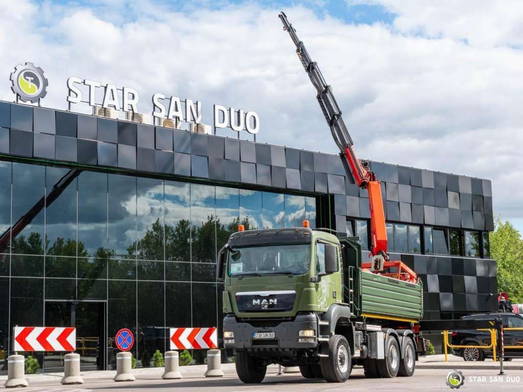 MAN TGS 35.480 PALFINGER PK 20002 HDS Grapple Tippe - Kraanaga veoauto: pilt 2 MAN TGS 35.480 PALFINGER PK 20002 HDS Grapple Tippe - Kraanaga veoauto: pilt 2