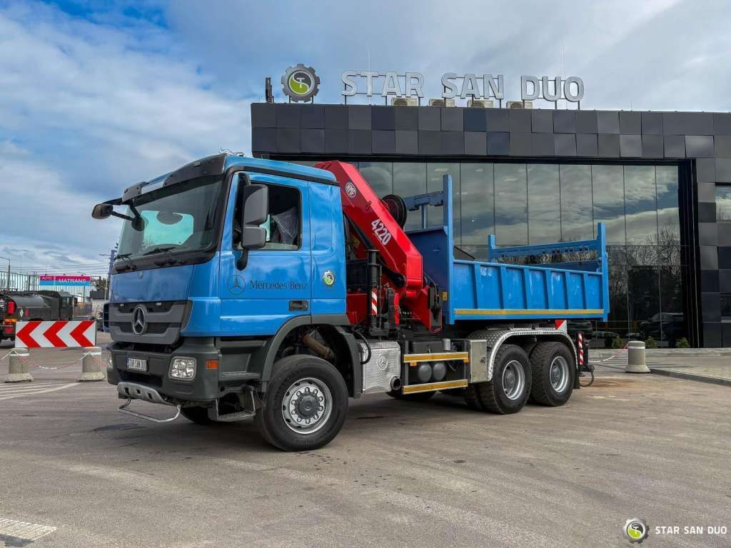 Uus Kallurauto Mercedes-Benz  ACTROS 3341 6x6 HMF 4220 K4 CRANE KIPPER: pilt 9