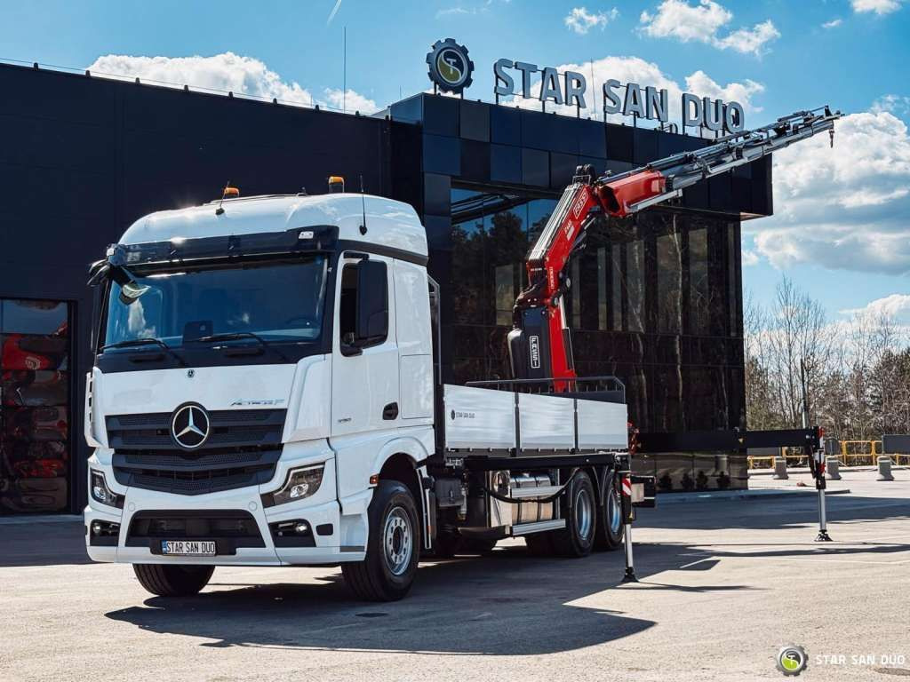 Mercedes-Benz  ACTROS 3351 NEW 6x4 Fassi F485 Crane - Kraanaga veoauto: pilt 1 Mercedes-Benz  ACTROS 3351 NEW 6x4 Fassi F485 Crane - Kraanaga veoauto: pilt 1