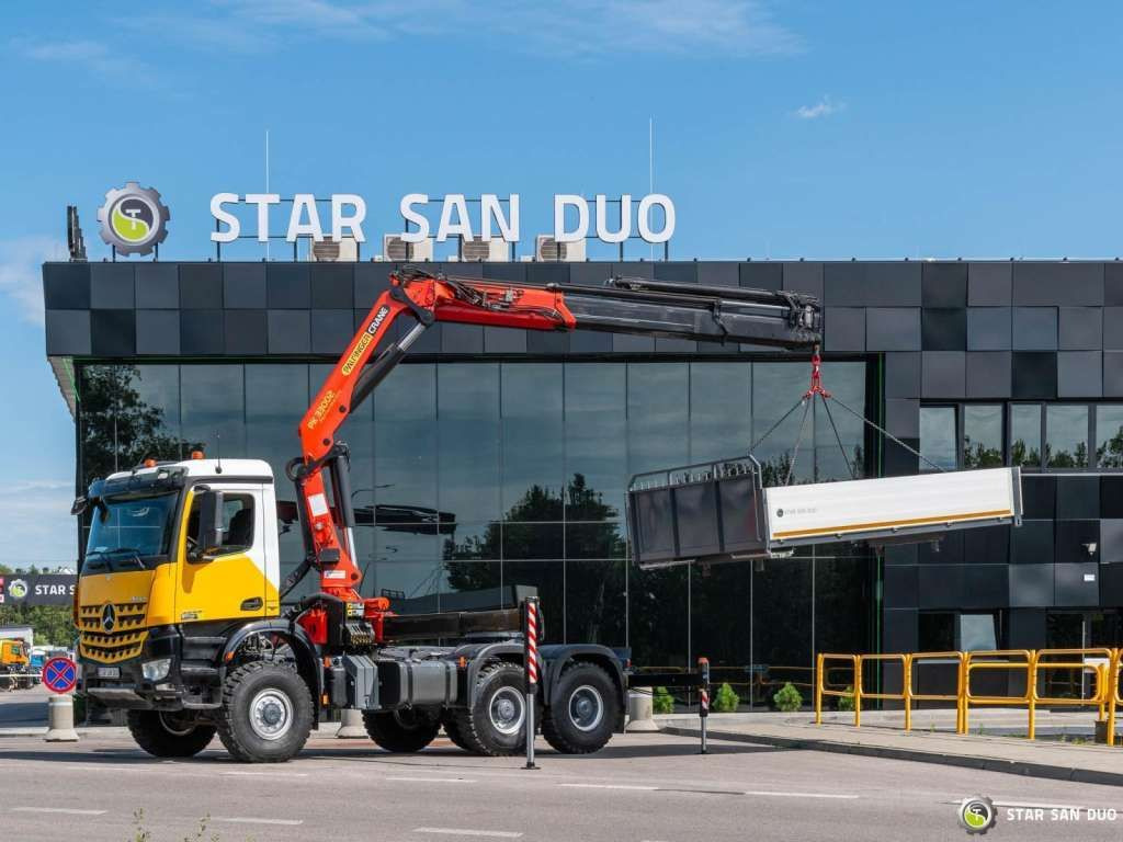 Mercedes-Benz AROCS 3345 6x6 PALFINGER PK 33002 Euro 6 Crane - Kraanaga veoauto: pilt 1 Mercedes-Benz AROCS 3345 6x6 PALFINGER PK 33002 Euro 6 Crane - Kraanaga veoauto: pilt 1