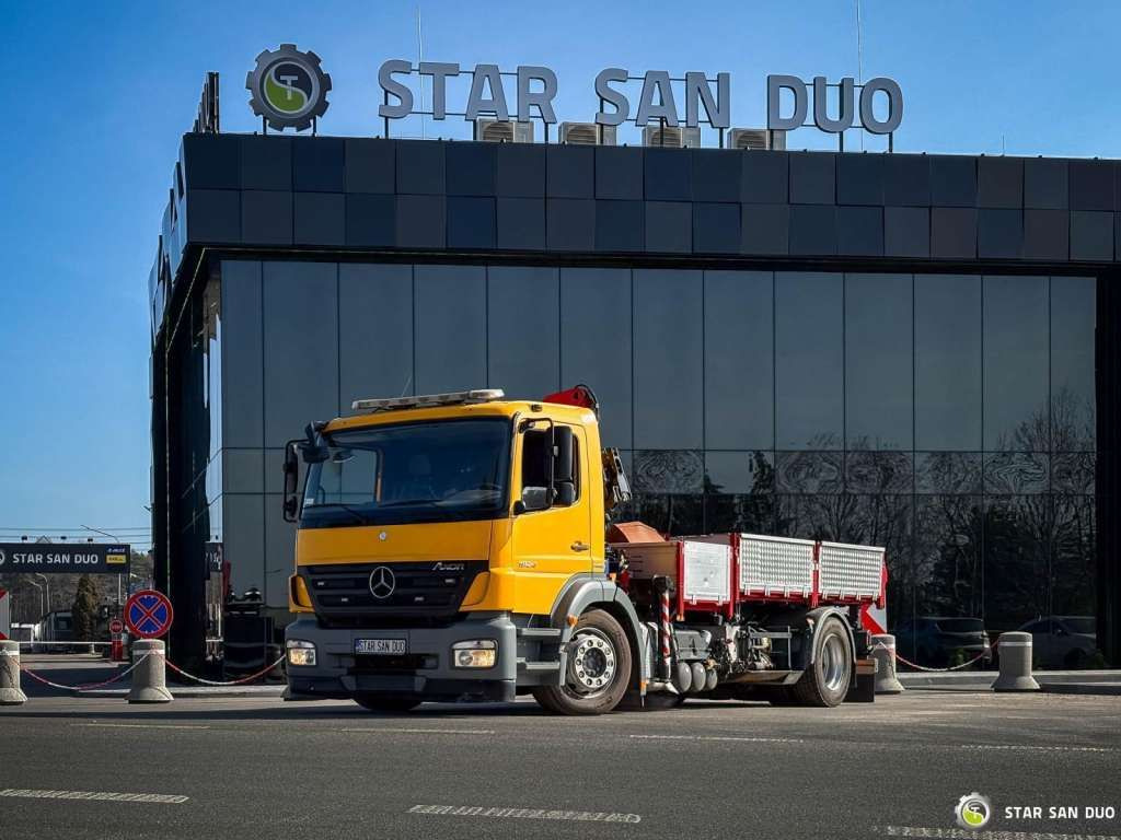 Kraanaga veoauto Mercedes-Benz  AXOR 1824 4x2 HMF 975 HDS Crane  Rotator Kipper: pilt 10
