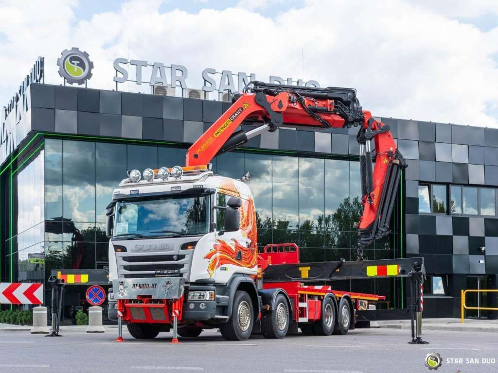 Scania G450 8x2 PALFINGER PK 85002 Fly Jib Winch - Kraanaga veoauto: pilt 5 Scania G450 8x2 PALFINGER PK 85002 Fly Jib Winch - Kraanaga veoauto: pilt 5