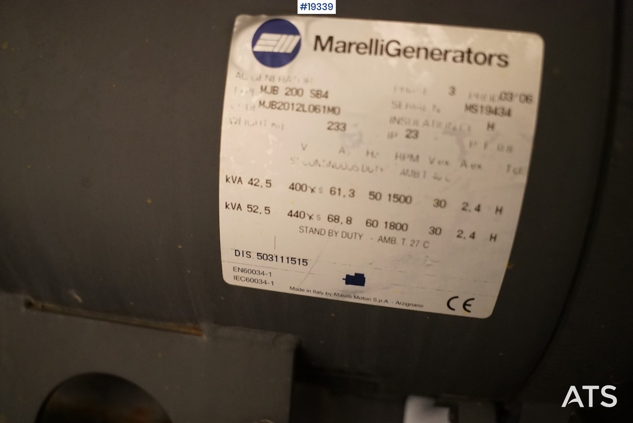 Marelli Generators nødstrømaggregat - Ehitusmasinad: pilt 4 Marelli Generators nødstrømaggregat - Ehitusmasinad: pilt 4