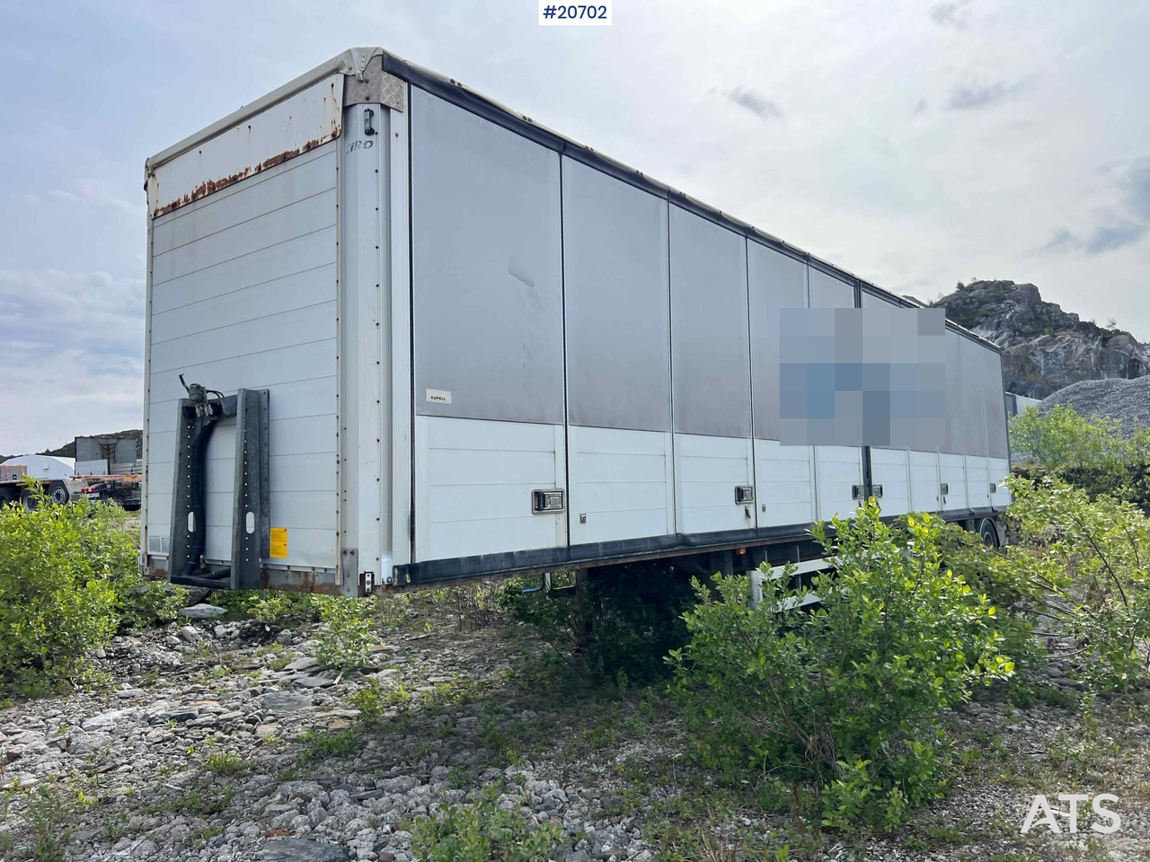 HRD 3 akslet kapelltralle rep.objekt m/ full sideåpning - Furgoonpoolhaagis: pilt 3 HRD 3 akslet kapelltralle rep.objekt m/ full sideåpning - Furgoonpoolhaagis: pilt 3