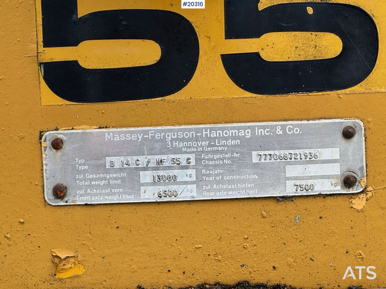 Rataslaadur Hanomag 55 C: pilt 9
