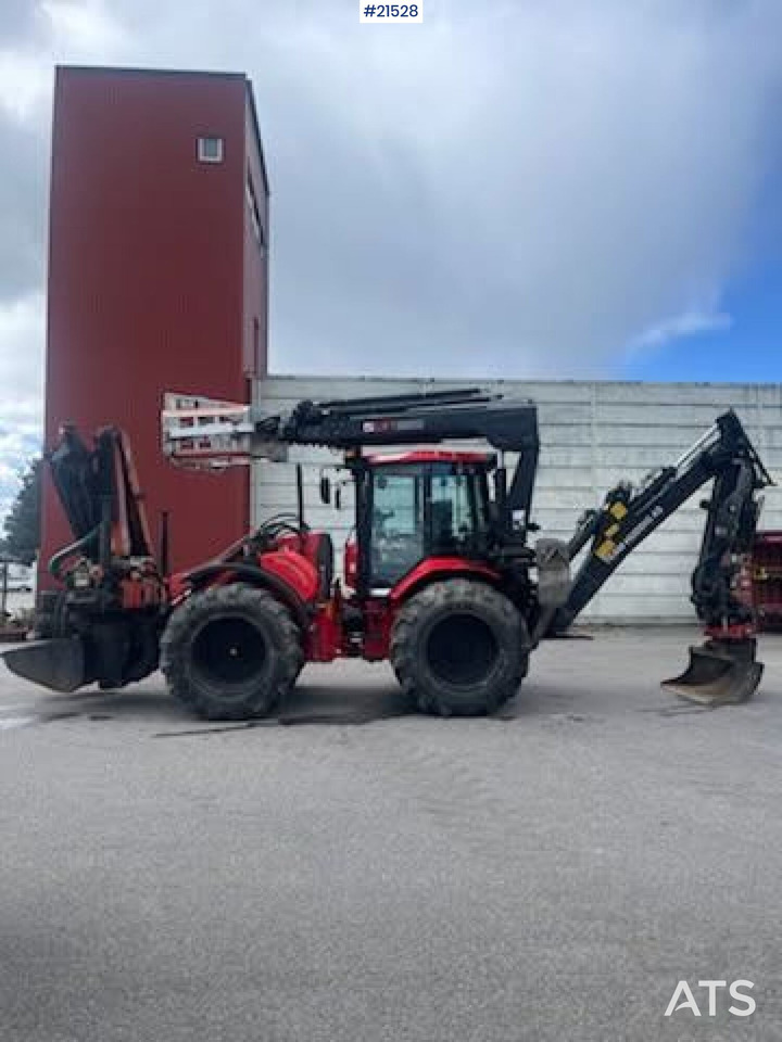 Huddig 1260C Traktorgraver m/ Palfinger kran, Lift, rototilt og skuffe - Ekskavaator-laadur: pilt 2 Huddig 1260C Traktorgraver m/ Palfinger kran, Lift, rototilt og skuffe - Ekskavaator-laadur: pilt 2