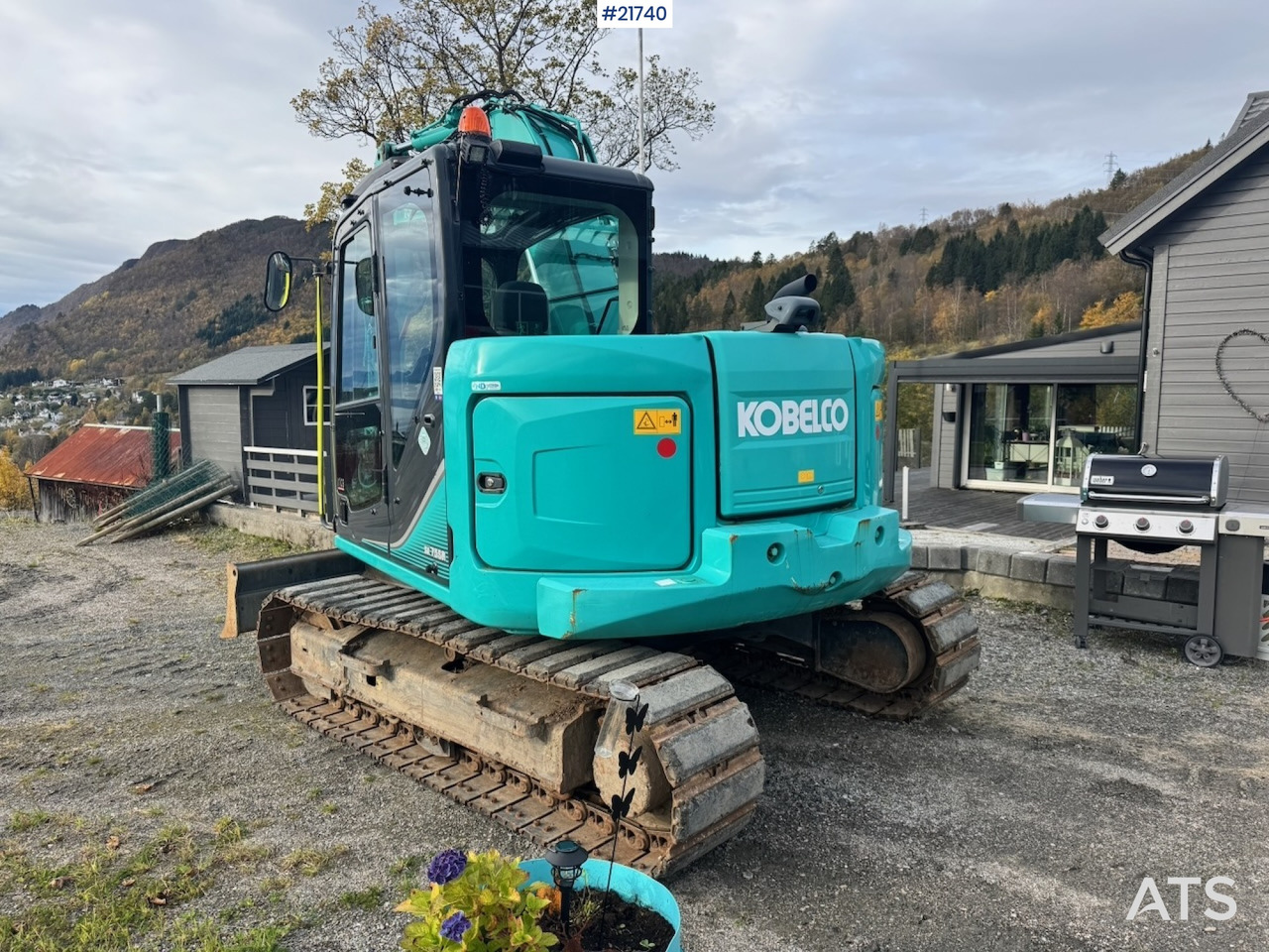 Kobelco 2018 Kobelco SK75SR-3E m/ Rototilt, 2 skuffer og Klype. 1850 timer! - Lintekskavaator: pilt 5 Kobelco 2018 Kobelco SK75SR-3E m/ Rototilt, 2 skuffer og Klype. 1850 timer! - Lintekskavaator: pilt 5