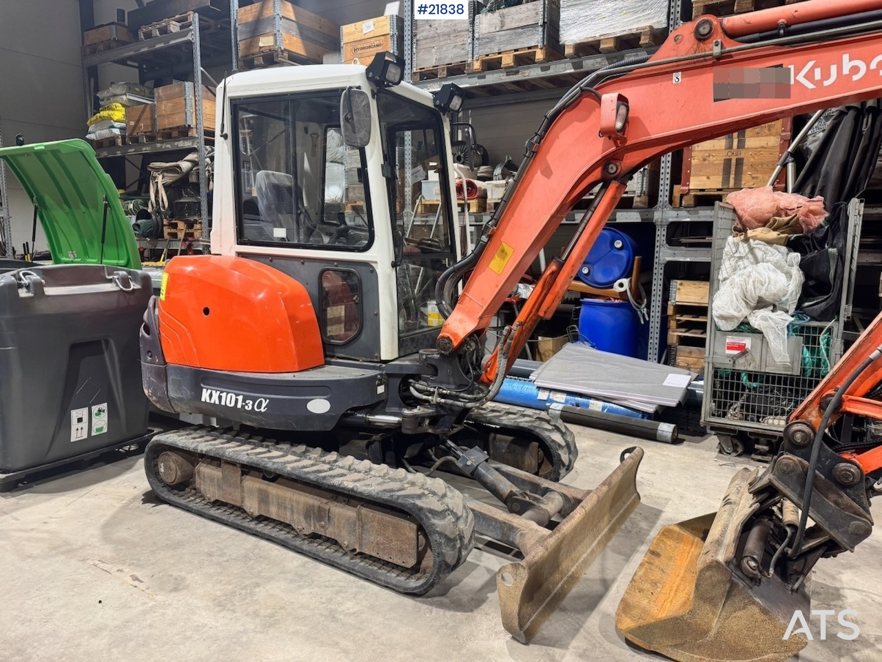 Kubota KX101-3 Minigraver m/ Skuffe og Klype. - Miniekskavaator: pilt 3 Kubota KX101-3 Minigraver m/ Skuffe og Klype. - Miniekskavaator: pilt 3