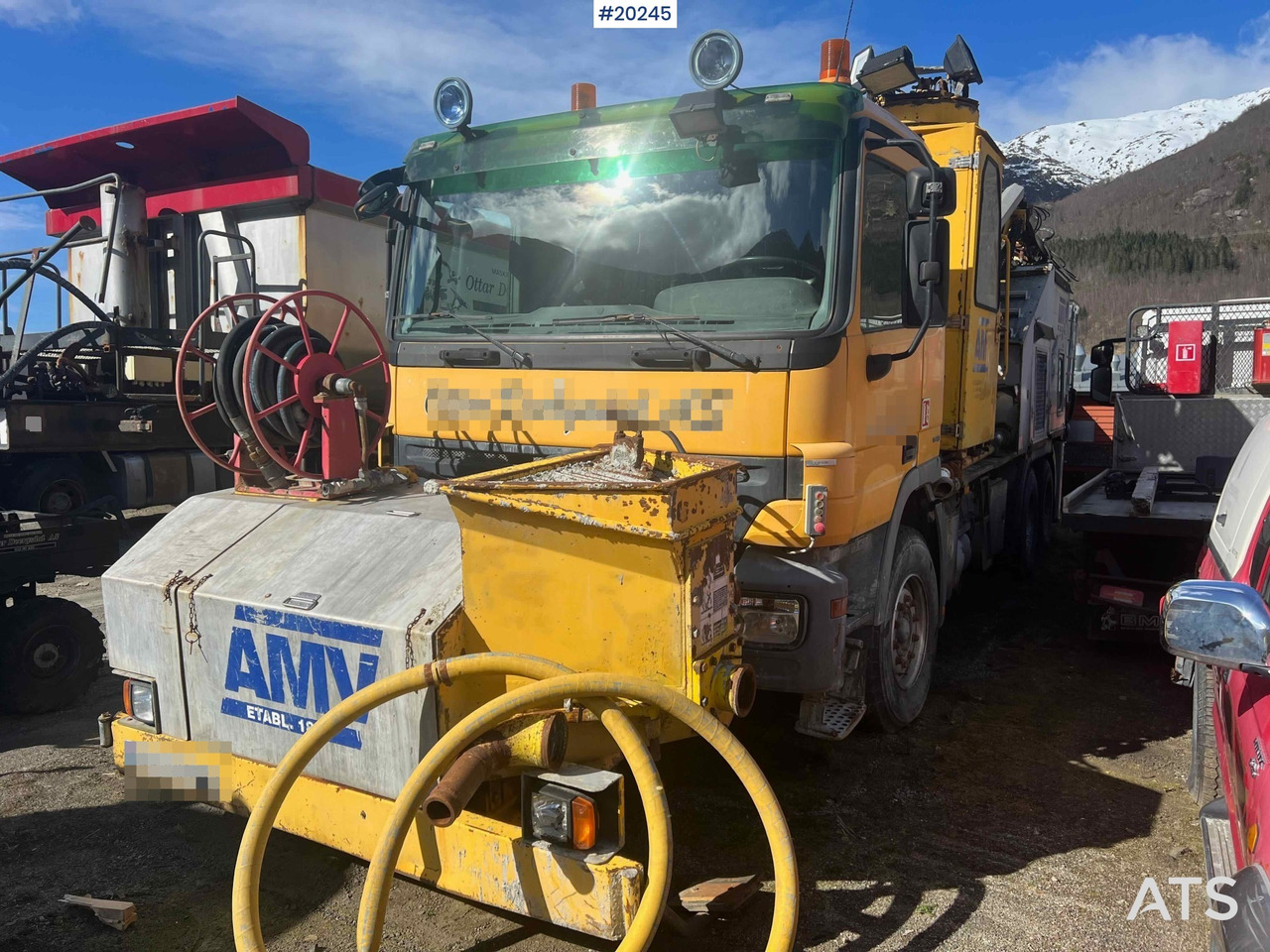 Mercedes Actros 2641 6x4 M/ 2008 AMV 7450 Betong sprøyterigg påbygg - Betoonipump: pilt 4 Mercedes Actros 2641 6x4 M/ 2008 AMV 7450 Betong sprøyterigg påbygg - Betoonipump: pilt 4