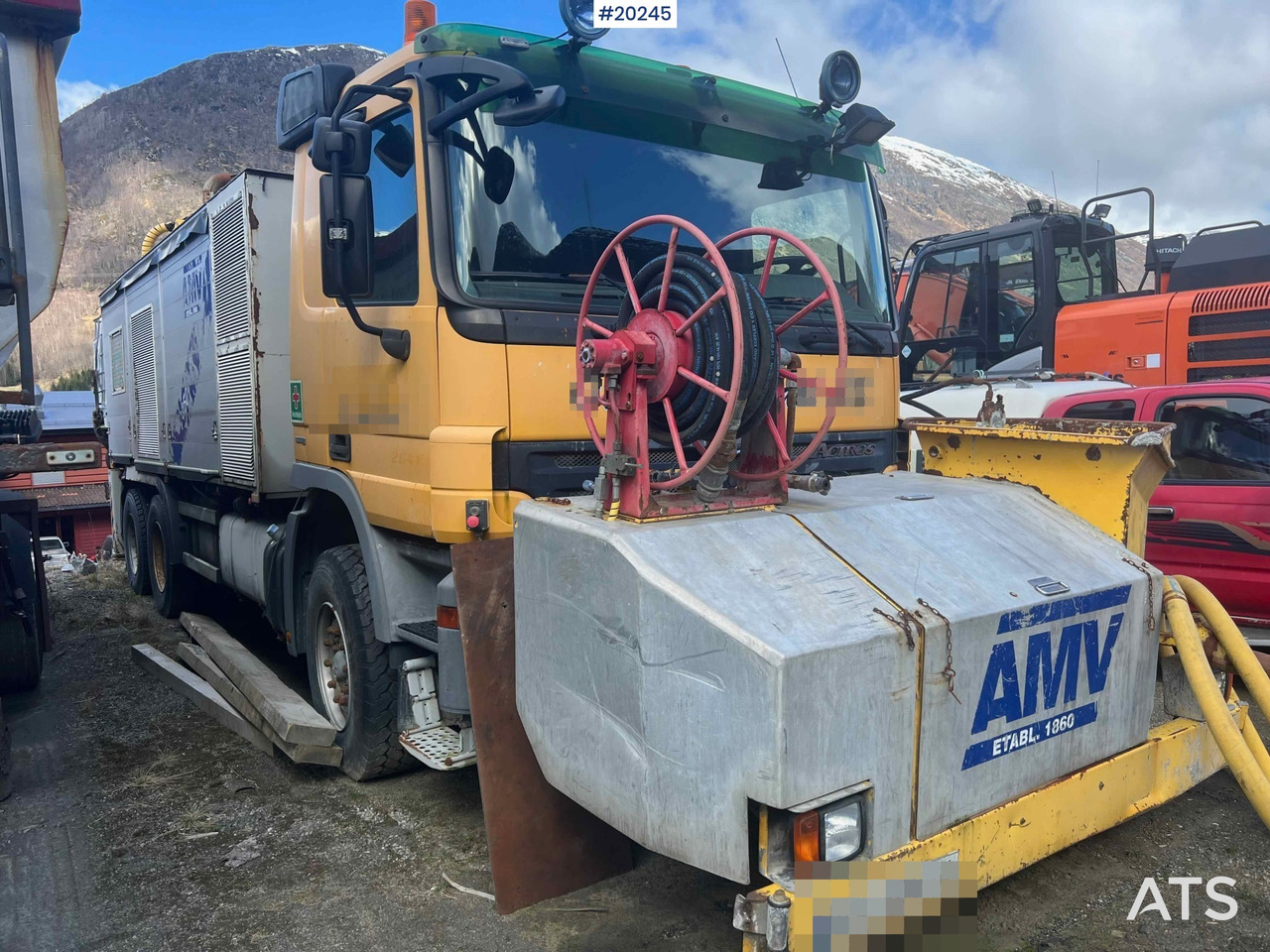 Mercedes Actros 2641 6x4 M/ 2008 AMV 7450 Betong sprøyterigg påbygg - Betoonipump: pilt 1 Mercedes Actros 2641 6x4 M/ 2008 AMV 7450 Betong sprøyterigg påbygg - Betoonipump: pilt 1