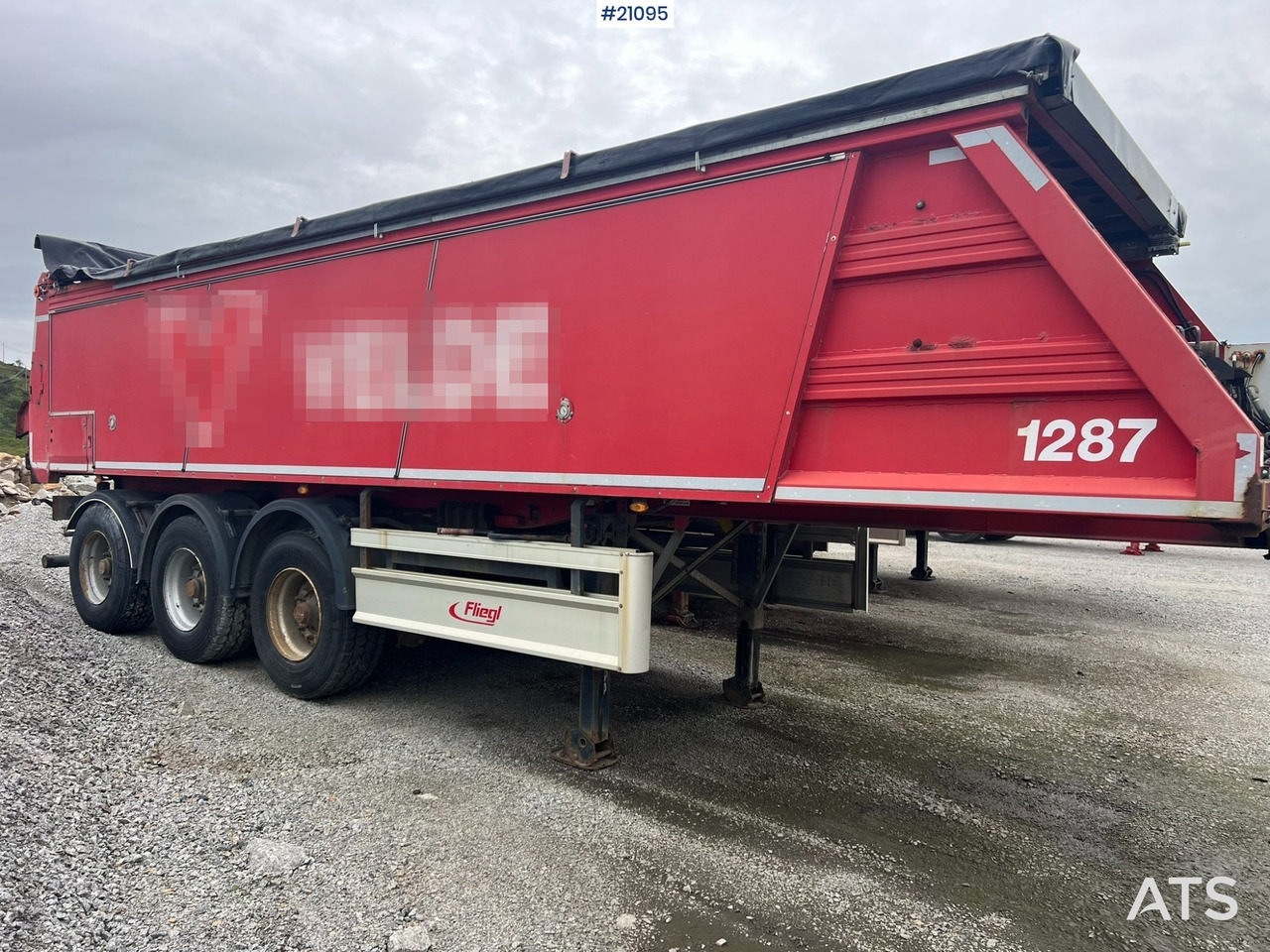Fliegl Fahrzeugbau ass 3725 Asfaltsemi m/ Push off system og El.kapell - Poolhaagis, Asfaldimasin: pilt 5 Fliegl Fahrzeugbau ass 3725 Asfaltsemi m/ Push off system og El.kapell - Poolhaagis, Asfaldimasin: pilt 5