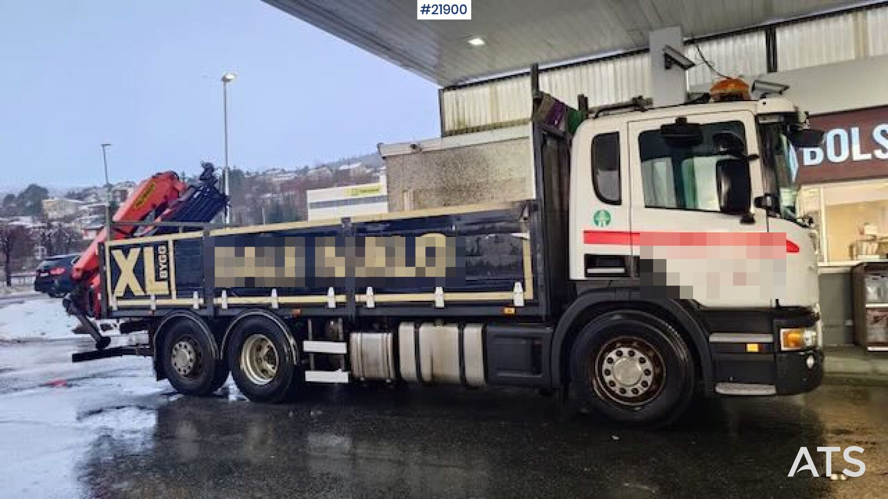 Scania P400 - Kraanaga veoauto: pilt 1 Scania P400 - Kraanaga veoauto: pilt 1